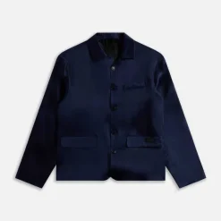 Silk Organza Long Sleeve Shirt Blazer