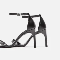 Skinny Strap Logo Sandals