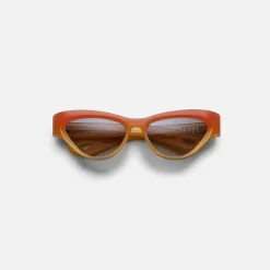 Slade Crush Frame Brandy Gradient Lens Silver Hardware