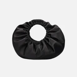 Small Crescent Top Handle Satin Bag
