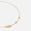 Solitaire Donut Necklace In 18K