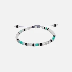 Sonoran Bracelet In Chrysoprase Gemstone Mix And Silver
