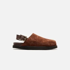 Strapped Mule Suede