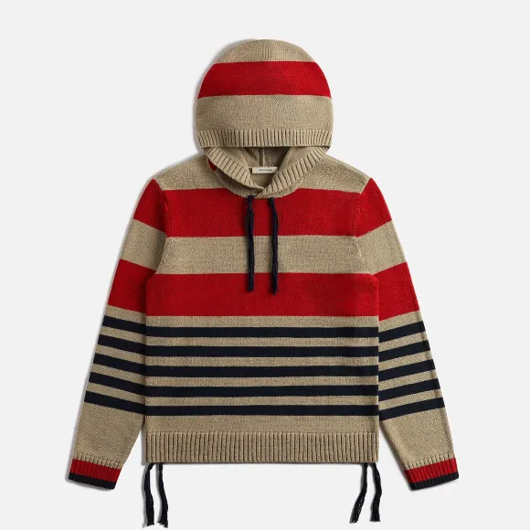 Stripe Hooded Jumper