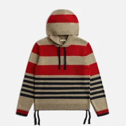 Stripe Hooded Jumper
