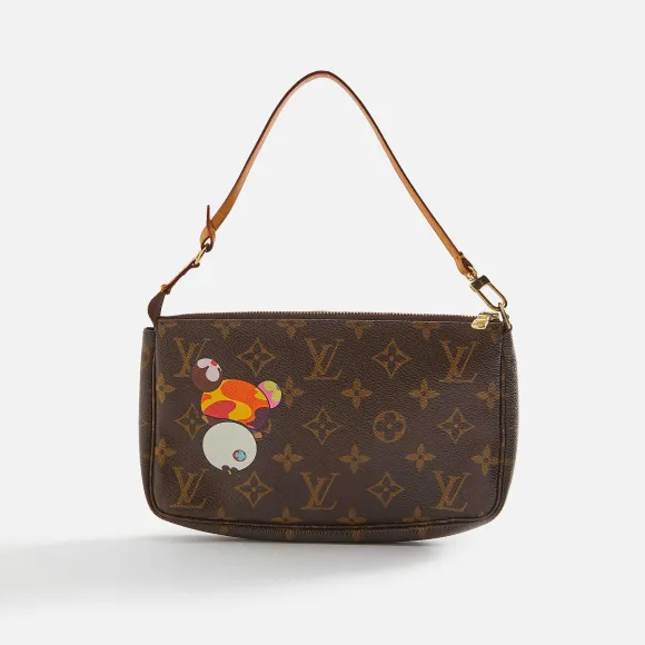 Wgaca Louis Vuitton X Takashi Murakami Panda Pochette