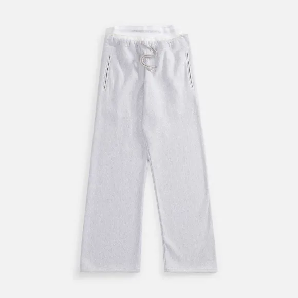 Wid Leg Sweatpant With Logo Elasitic Brief