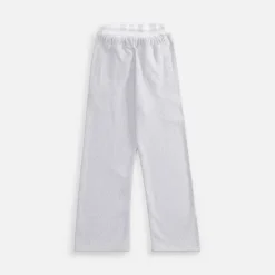 Wid Leg Sweatpant With Logo Elasitic Brief
