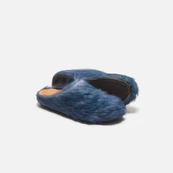 Wmns Fussbett Sabot Long Hair Calf Shade