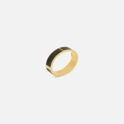 Ysl Leather Croc Print Bangle